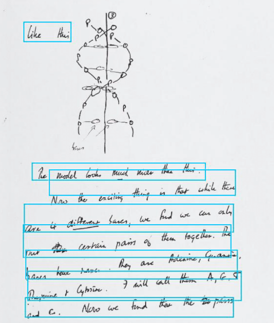 Annotations used for transcription