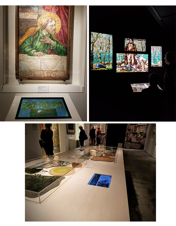 photos Tiffany exhibition installed digital interactives