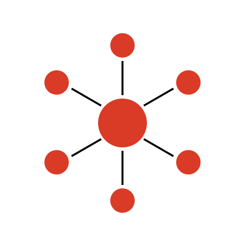 Figure 4: hub and spoke team model