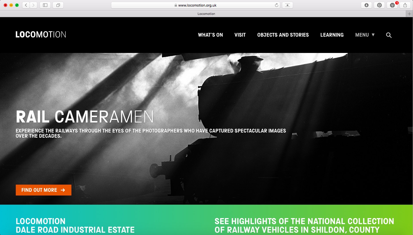 Locomotion website screenshot